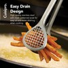 Cuisipro Stainless Steel Wide Grill/Fry Tongs, 12-Inch