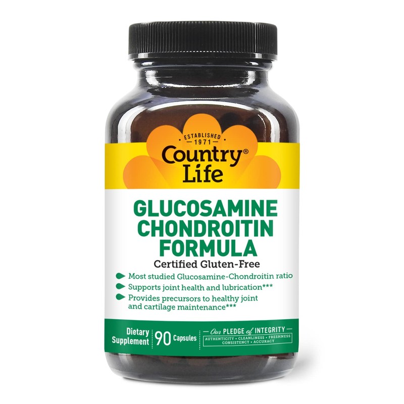 Glucosamine/Chondroitin Formula, 90 Caps by Country Life