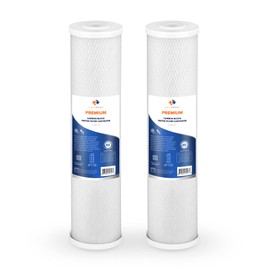 Aquaboon 5 Micron 20 x 4.5 Premium CTO Activated Carbon Water Filter Cartridge Replacement for Whole House Compatible with FC25B, EP-20BB, 2-PACK