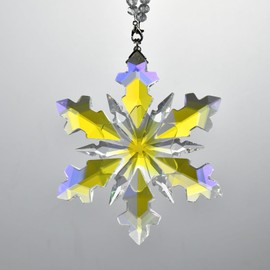 SIYOUKI 2025 Annual Ornament Christmas Crystal Decoration, Winter Crystal Snowflake Ornaments, (2025-Multicolor)