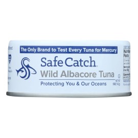 UD_Safe Catch Canned Tuna Wild Albacore Case of 12-5 Oz Preserved with Oil Varieties Include Mackerel and Skipjack Body Part