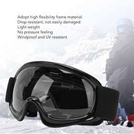 EIMSOAH Dirt Bike Goggles, Impact Resistant UV Protection Motorcycle Goggles Windproof Dustproof Motocross Goggles for Outdoor Cycling Ski ATV Off Road Racing (Black)