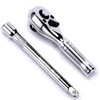 3/8-Inch Drive Ratchet Wrench, 72-Tooth Stubby Quick-Release Socket Wrench with