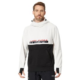 Volcom Men's Hydro Hooded Fleece Riding Hoodie, Ice S4
