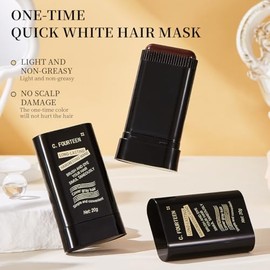 Peine de Coloración Portátil para Cabello, Cubre Canas y Repara Color - Peine de Tinte Unisex Resistente al Agua y Sudor Dos en Uno, Fácil de Usar en 