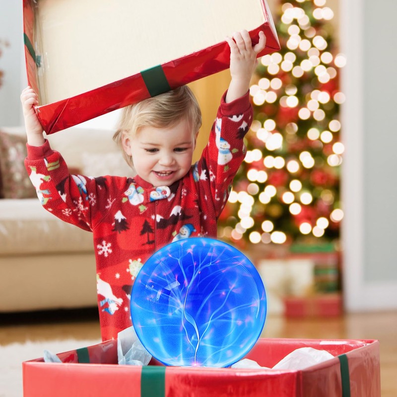 6 Inch Magic Plasma Ball, Electrostatic Ball, Touch Sensitive Flash