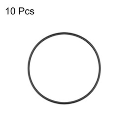 uxcell Nitrile Rubber O-Rings 52mm OD 49mm ID 1.5mm Width, Metric Nitrile Rubber Sealing Gasket for Automotive Machine Plumbing, Pack of 10