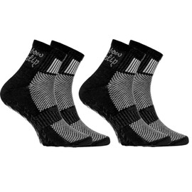 Sporty ABS anti-slip socks for kids - breathing cotton - smooth floor, trampolines, gymnastics, yoga, martial arts, dancing for boys and girls - sizes: EU 24-29 i 30-35, made in Europe -