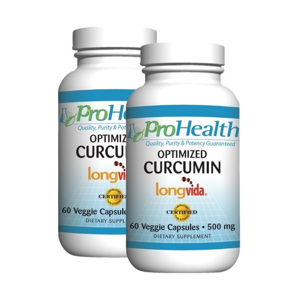 ProHealth Optimized Curcumin Longvida (60 Capsules, 1000 mg per Serving) (2 Pack)
