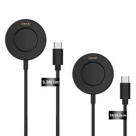 COSOOS 2-Pack USB-C Charging Cables for Garmin Charger Cable Stand, 1m Long & 30cm Short Watch Charging Dock Station for Garmin Fenix 7 6 5, Vivoactive 5 4 3, Forerunner 935, 245