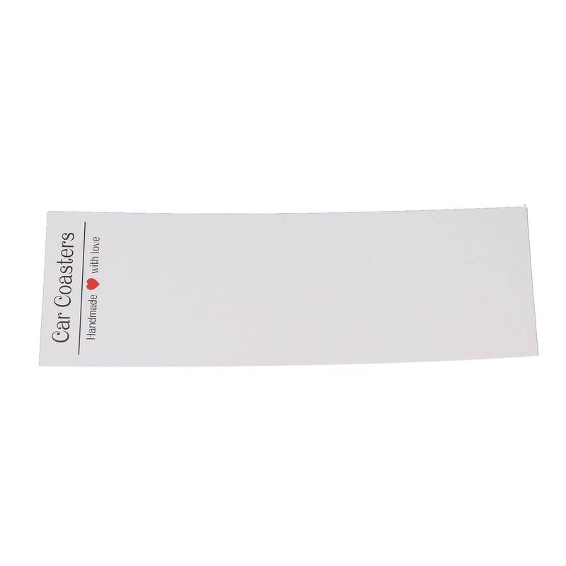 100 Set Car Coaster Packaging White Thick Coaster Display Cards