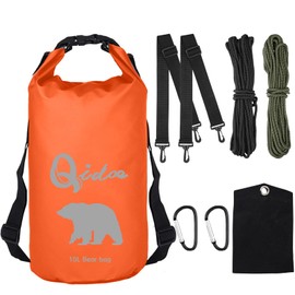 Bear Food Bag for Camping Ultralight Food Bag Hanging System 10 L Waterproof Bear Bag Pulley Systems Includes Waterproof Bear Bag, Nylon Ropes, Hooks for Camping Backpacking