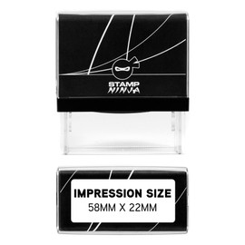 Certified True Copy of an Original Document Stamp - 58mm x 22mm - Black Ink