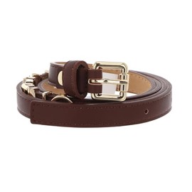 VALENTINO Emma Winter Belt W110 Caffé / Oro - Can be Shortened, Caffé / Oro