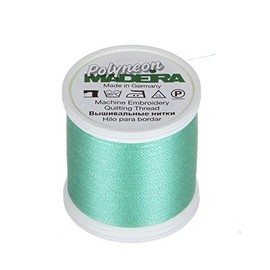 Madeira 9845 - 1647 2 Ply Polyneon Polyester Embroidery Thread, 40wt/135D 440 YD, Seafoam