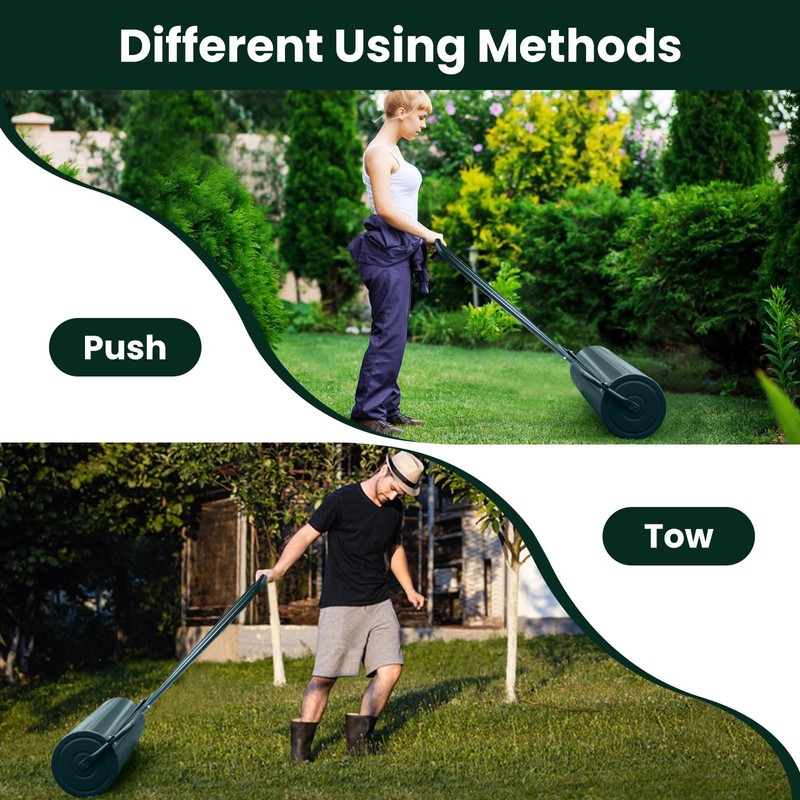 Lawn Roller, ARNOT 12x36-Inch, 63L/ 17 Gallons Heavy-Duty Push/Tow Behind