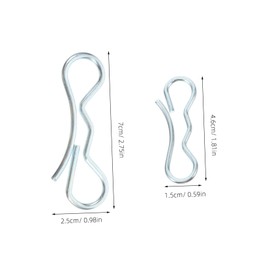 Totority 5PCS Deck Clips Bow Tie Lock Cotter Pins Heavy Duty Clips for Outdoor Use Durable and Compact Design Engineered for High Strength Performance