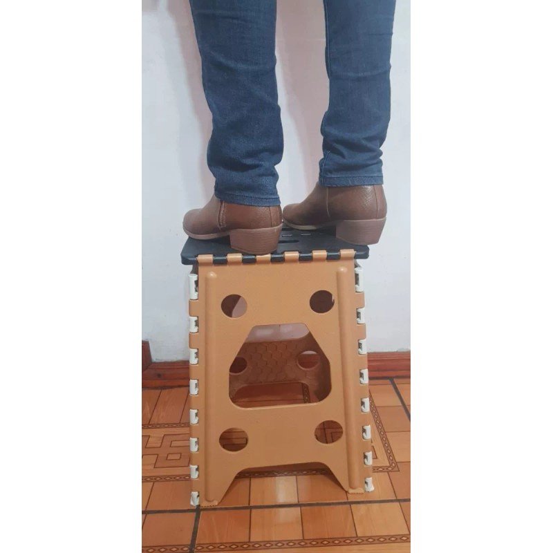 MDJ 2 Bancos Plegable Grande Portátil Plástico 120kg +envio