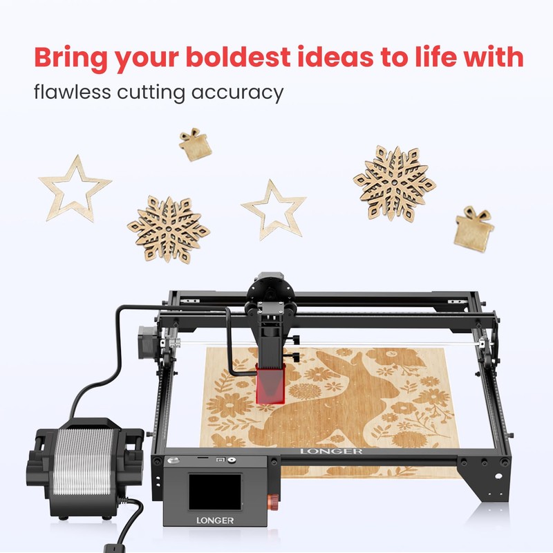 Longer Air Assist Kit for Laser Engraver RAY5 10,000mW/20,000W,Adjustable Max