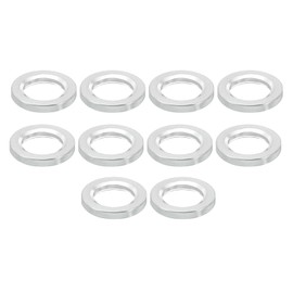 PATIKIL M6 Aluminium Spacers, Pack of 10 Metal Spacers, Aluminium 6.2 mm ID x 10 mm OD x 1.5 mm L Screw Stand, Round for 1/4" or M6 Screw Bolts