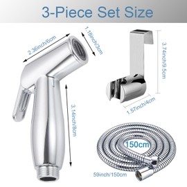 Bidet Handbrause Toilette Bad Bidet für Bidet Armaturen WC mit Toilette Adapte Waschen Duschkopf Bidet Windel Dusche Tierbad Wasserspar Wand waschen