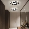 JDONG LED Ceiling Light 24 W Black Ceiling Light 4000