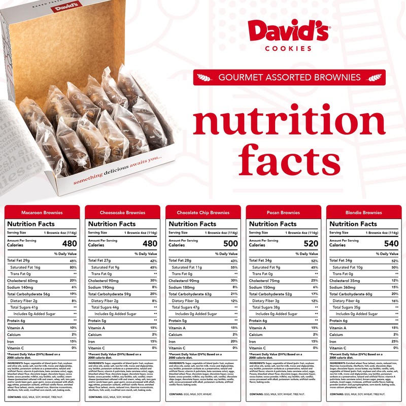 David's Cookies Assorted Brownies in Carton Box | Enjoy Our