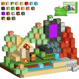 Magnetic Blocks Cubes 128PCS for Boys & Girls Age 3-4 4-5 6-8, Magnetic Tiles Stem Montessori Sensory Toys for Toddlers for 3+ Years Old, Magnetic Construction Toys