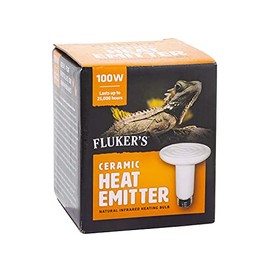 Fluker's Fluker's Ceramic Heat Emitter, Natural Infrared Heating Bulb for Reptiles, 100 Watt