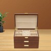TFCFL 3-Layers Retro Jewelry Organizer Box Rings Necklaces Bracelets Display