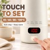 Portable Mini Travel Kettle 400ml with Keep Warm Function, Cream