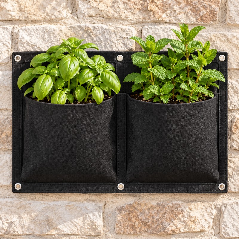 Vertical Wall Hanging Planter for Home Gardening – Space-Saving Fabric