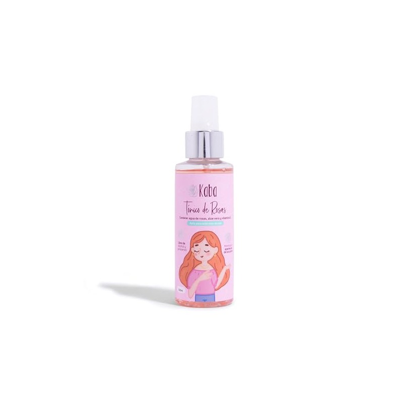 Tónico facial de rosas Kaba - limpia, hidrata y suaviza