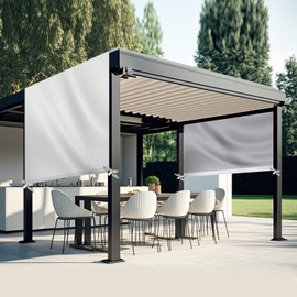 Wowangce Universal Pergola Replacement Canopy Outdoor Canopy Shade Cover Waterproof Shade Top Cover for Outdoor Patio Porch Backyard(16 x 10 ft,Gray)