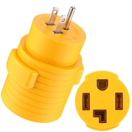NEMA 5-15P to 14-30R 15 Amp Dryer Adapter, 15 Amp 3 Prong Male to 30 A 4 Prong Female Receptacle, Household Socket to New Dryer, ONLY for 120V Device