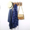 WEBI Coat Rack Wall Mounted,Wood Coat Hooks Wall Mounted,16’’ Hole