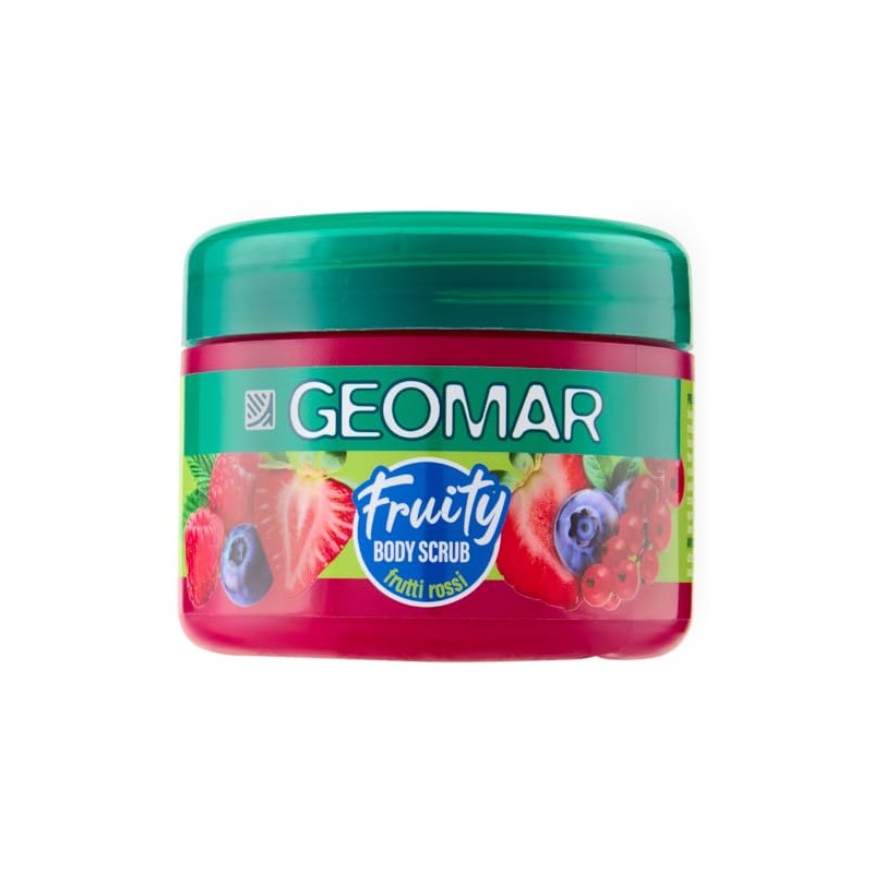 GEOMAR | Fruity Body Scrub Frutti Rossi, Made in Italy,