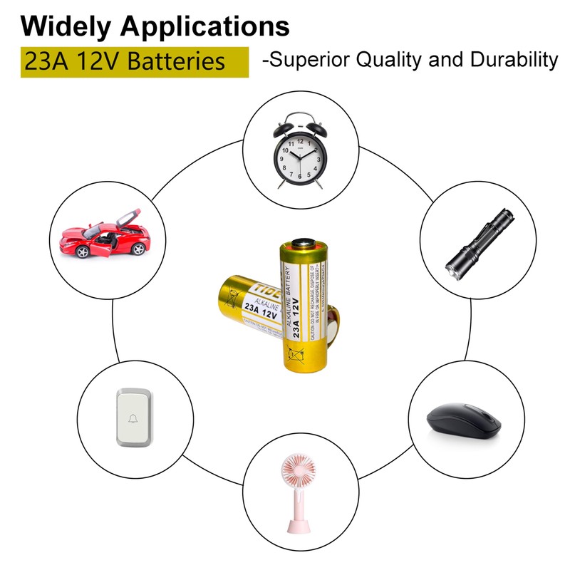 23A 12 Volt Battery 12V Alkaline Battery 5 Count,23A 12v