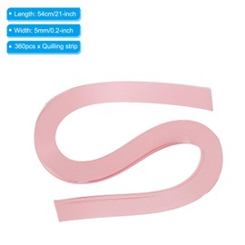 PATIKIL 360 Stück Quilling-Streifen Papier 5mm(3/16") 54cm Origami-Papier Quilling-Streifen für Kunst DIY Handwerk Weihnachten, Hellrosa