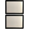 Black Visor Vanity Mirror Pack of 2