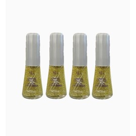 CoverGirl sparkling nail topcoat Q210 gold standard 0.33oz - 4 PACK