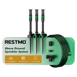 RESTMO Above Ground Sprinkler System,Irrigation Sprinklers for Yard,Green
