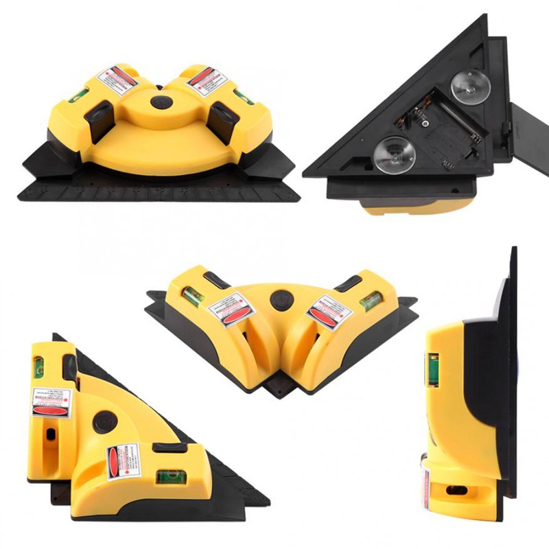 Household 2 Lines Cross 90 Degree Square Level Leveling Can