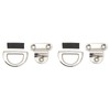 Stainless Steel Marine Folding Pad Eye Cleat Heavy Duty D