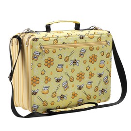 Lbxgap Marker Pen Organizer Case 224 Slots Large Capacity with Handy Wrap Portable Multilayer Holder for Watercolor Pencils & Gel Pen Markers(Yellow)