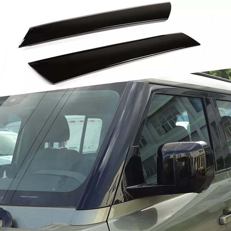 car-attention For Land Rover Defender 20-23 Glossy Black Windshield A-pillar