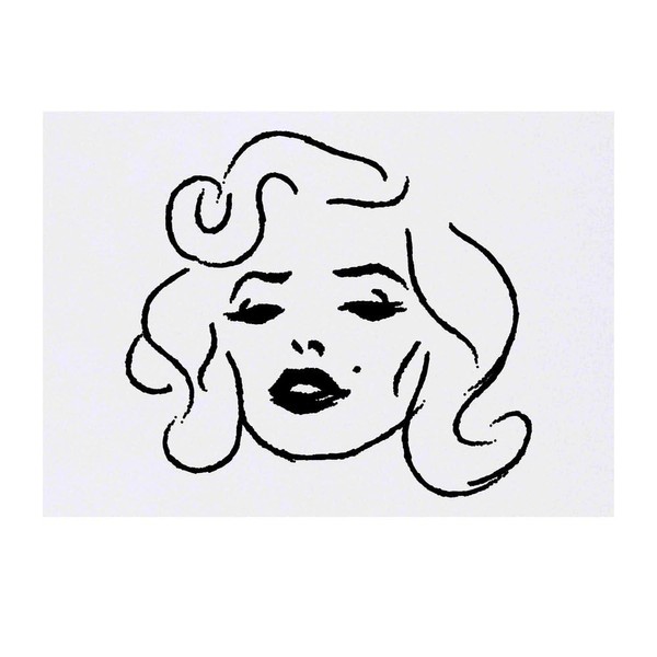 Azeeda 'Frauengesicht' Temporäres Tattoo - Hautfreundlicher & Ungiftiger Abziehbild ·