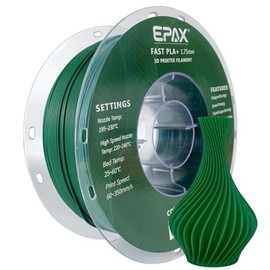 EPAX High Speed PLA+ 3D Printer Filament, Fast PLA 3D Printing Filament, 1.75mm, Dimensional Accuracy +/- 0.03 mm, 1KG Spool (Pine Green)
