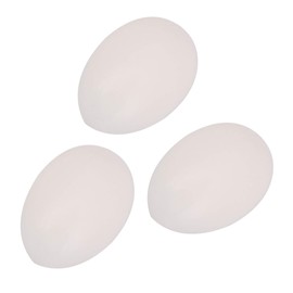 BQLZR Premium White Solid Plastic Eggs Dummy Eggs for Racing Pigeons Bag Trick White 36 x 26mm Pack of 10