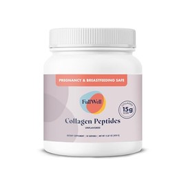FullWell Nuevos Péptidos De Colágeno Hidrolizado, Colágeno En Polvo Alimentado Con Pasto Apto Para Mujeres Durante La Lactancia Y El Embarazo, 15 G...